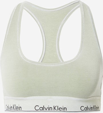 Calvin Klein Underwear Bralette Bra in Green: front