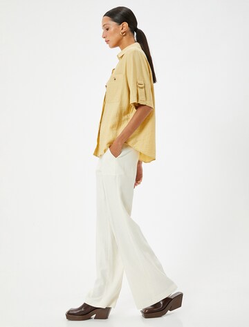 Koton Wide leg Pantalon in Wit