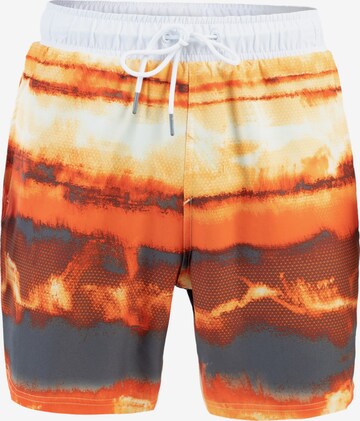 Spyder Athletic Swim Trunks in Orange: front