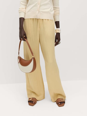 Marks & Spencer Wide Leg Hose in Gelb: Vorderseite