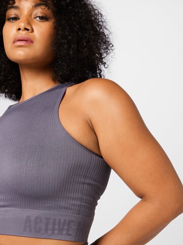 Active by Zizzi Sports Top 'AMY' in Grey