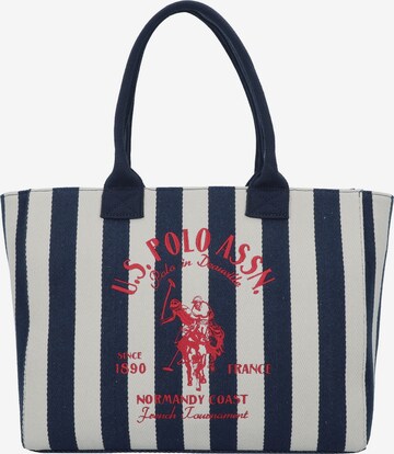 Cabas 'Beach' U.S. POLO ASSN. en bleu : devant