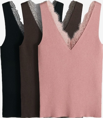 Tops en tricot The Set en marron : devant