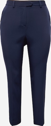 Vero Moda Curve Tapered Pleated Pants 'KAIA' in Blue: front