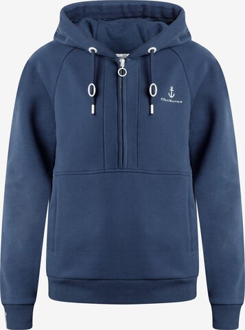 Sweat-shirt DreiMaster Maritim en bleu : devant