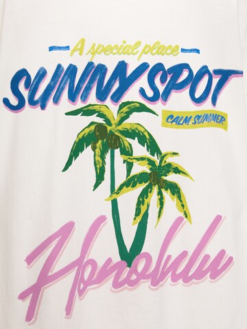 Pull&Bear T-Shirt in Weiß