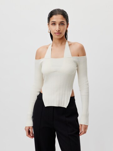 Pullover 'Christina' di LeGer by Lena Gercke in bianco: frontale