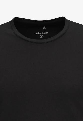 SEIDENSTICKER Shirt ' Schwarze Rose ' in Zwart