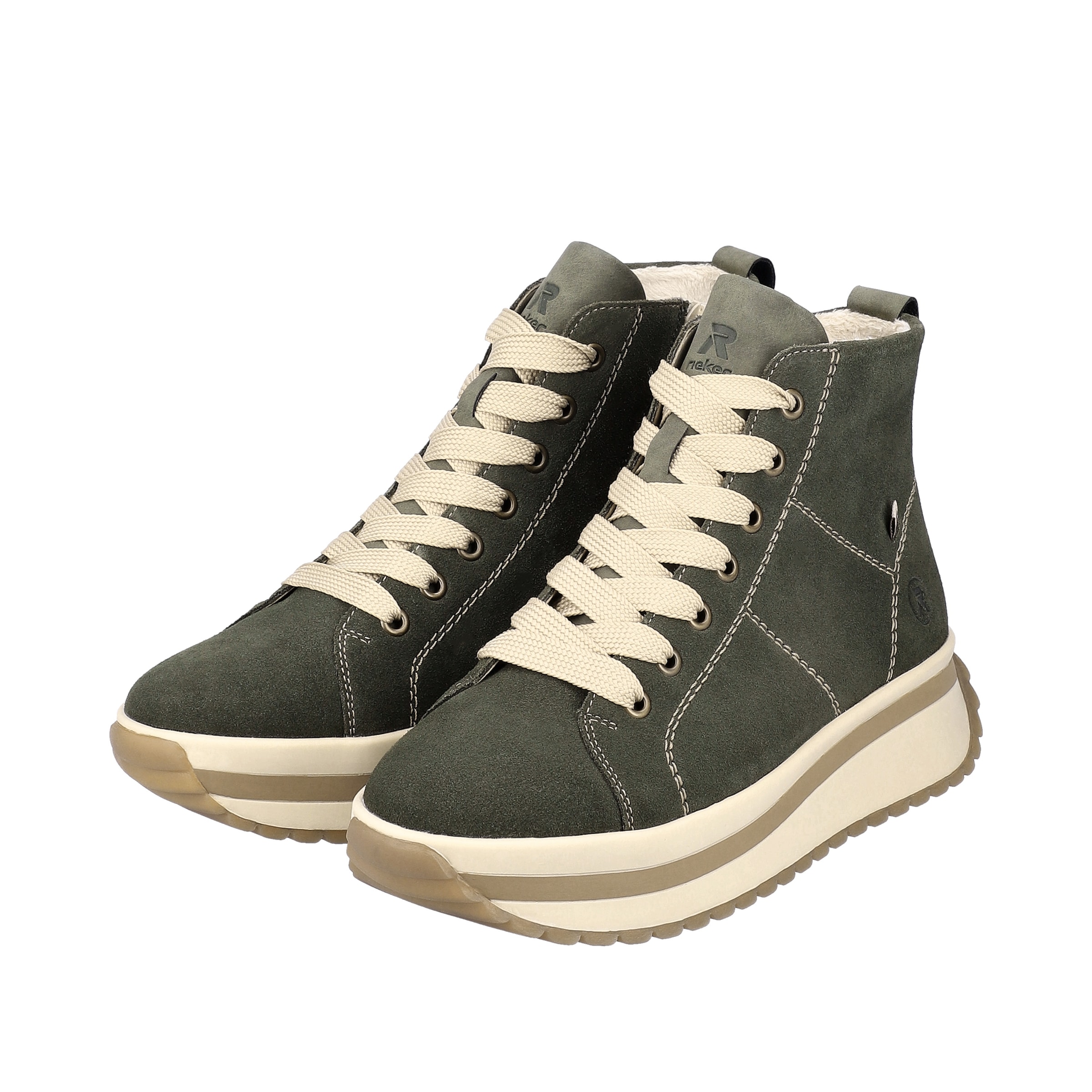 Rieker Sport Lace-Up Ankle Boots ' W0960 ' in Green