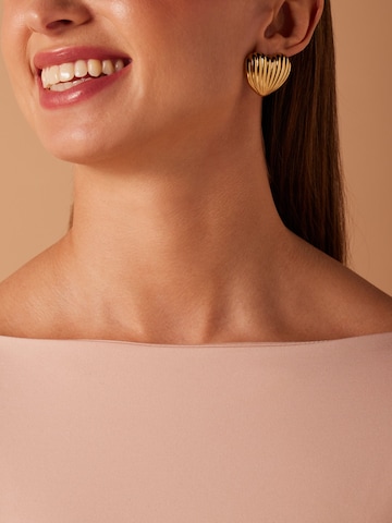 Lucardi Oorbellen 'Statement' in Goud: voorkant