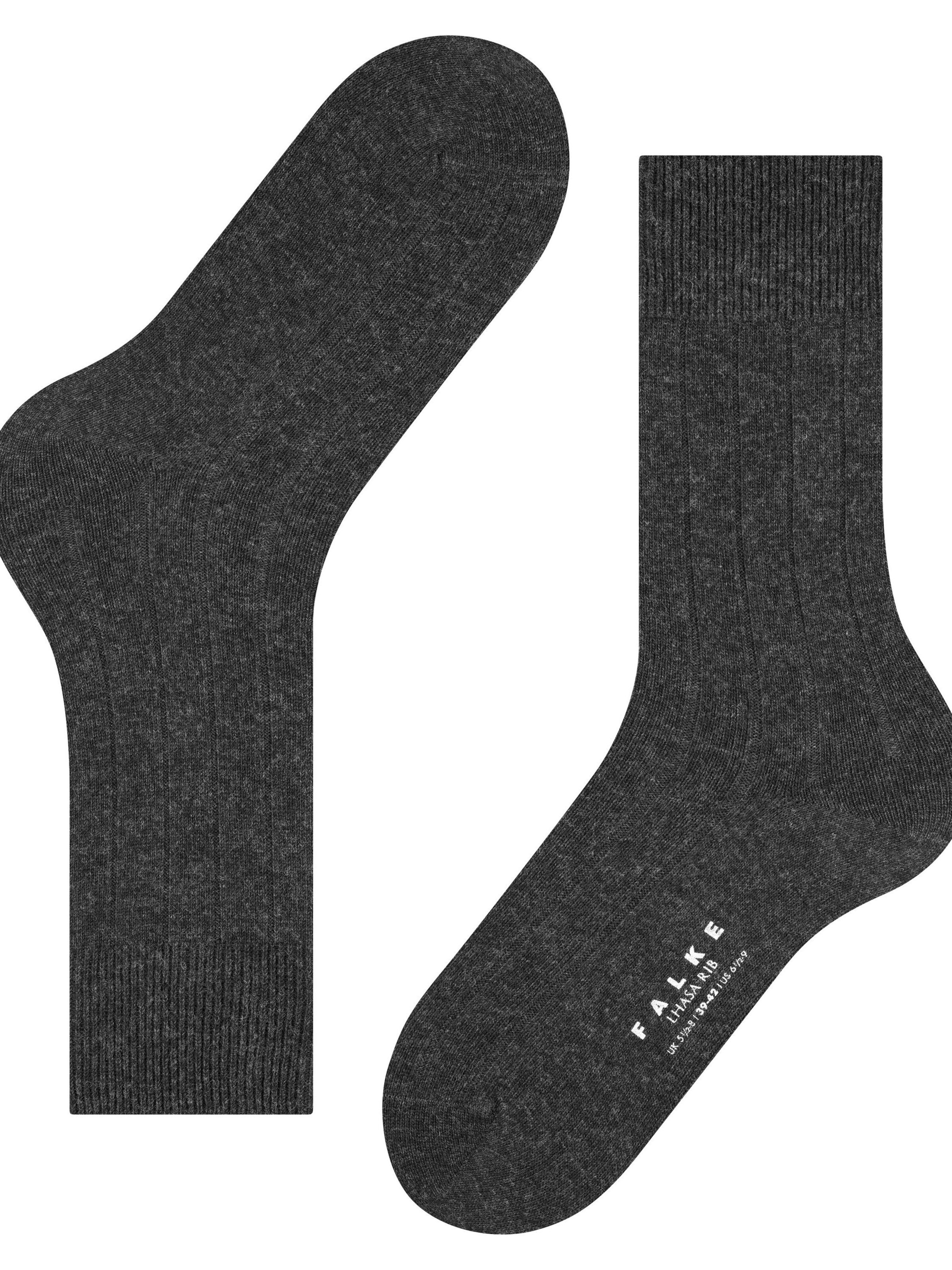 FALKE Socks 'Lhasa Rib' in Grey