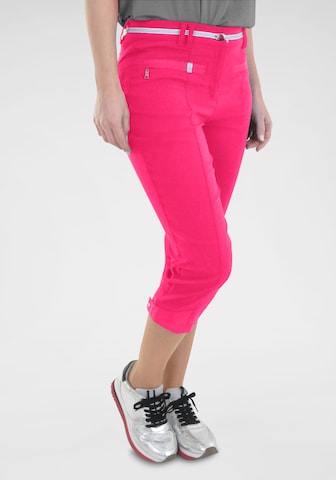 Navigazione Slim fit Pajama Pants in Pink: front