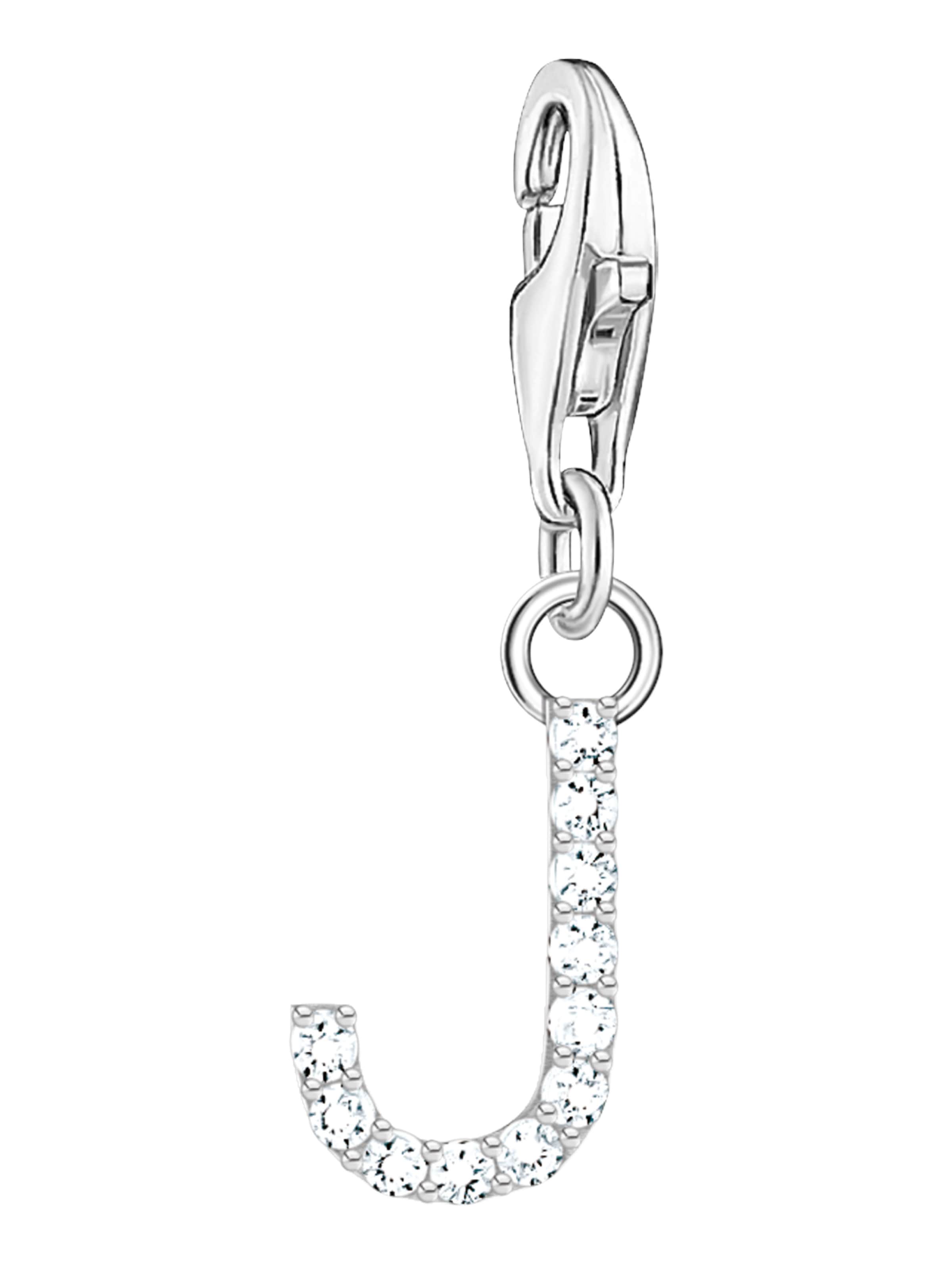 Thomas Sabo Anhänger 'J' in Silber: Vorderseite