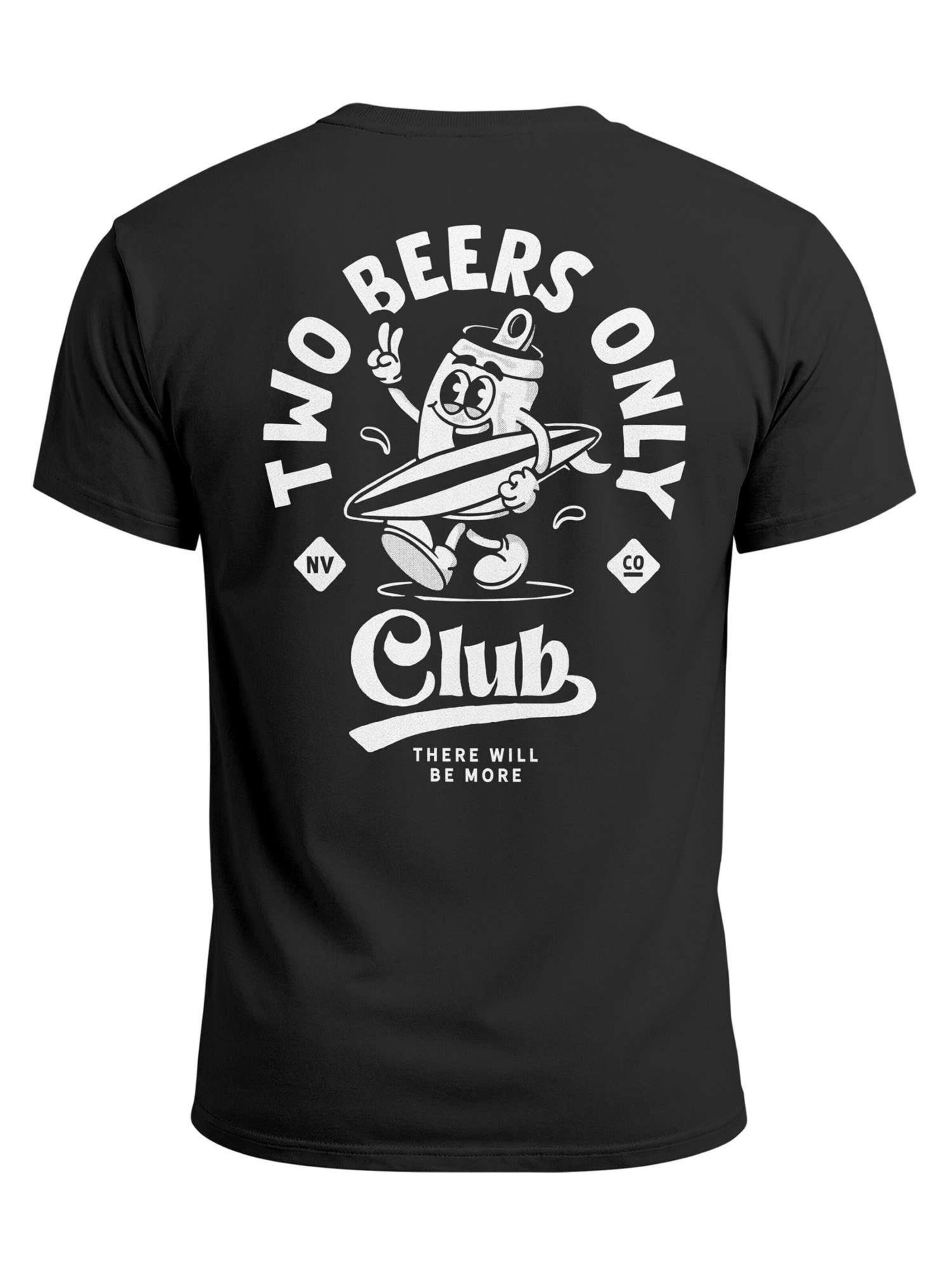 Neverless Shirt 'Two Beers only Backprint' in Black