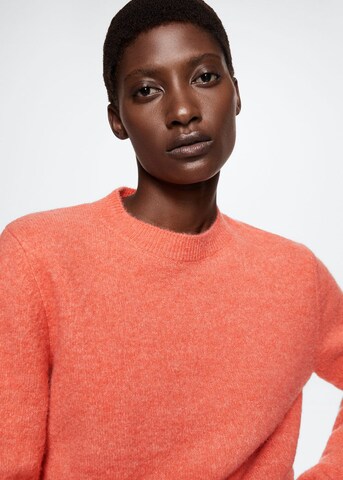 MANGO Sweater 'Salmon' in Orange