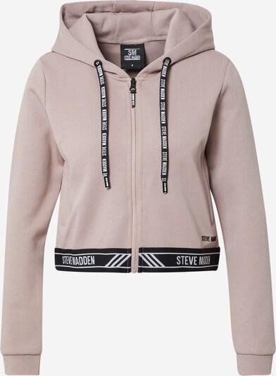 STEVE MADDEN Sweatjacke in pastellpink / schwarz / weiß, Produktansicht