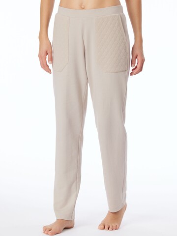 SCHIESSER Pyjamabroek 'Mix & Relax' in Beige: voorkant
