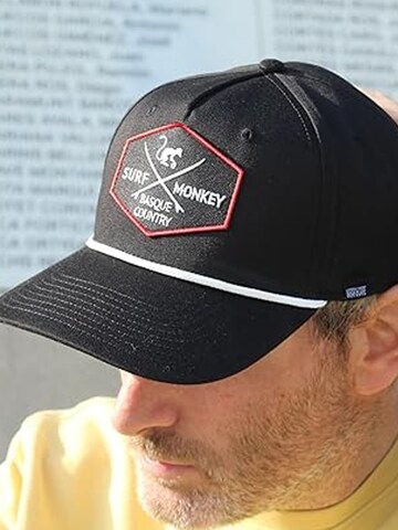 Surf Monkey Sportpet 'Baseballkappe mit Kordel' in Zwart
