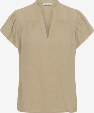 Chemisier 'Aria ' SOAKED IN LUXURY en beige : devant
