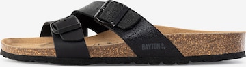 Bayton Pantolette 'Cleo' in Schwarz: predná strana