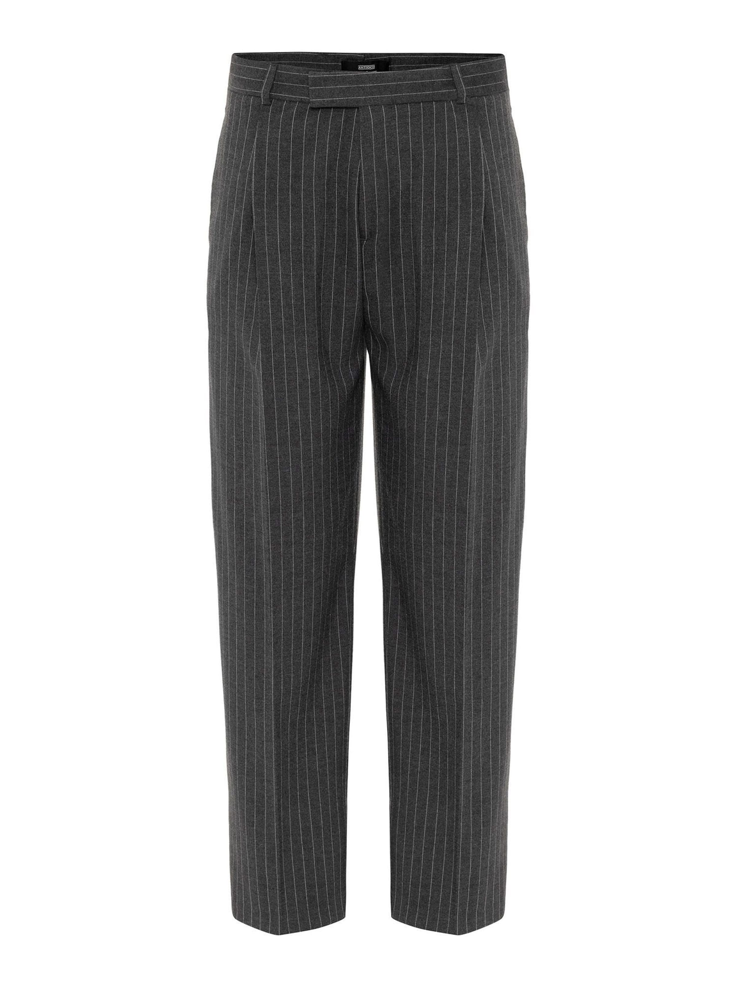 Regular Pantalon à pince Antioch en gris : devant