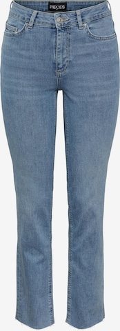 PIECES Bootcut Jeans 'DELLY' in Blauw: voorkant