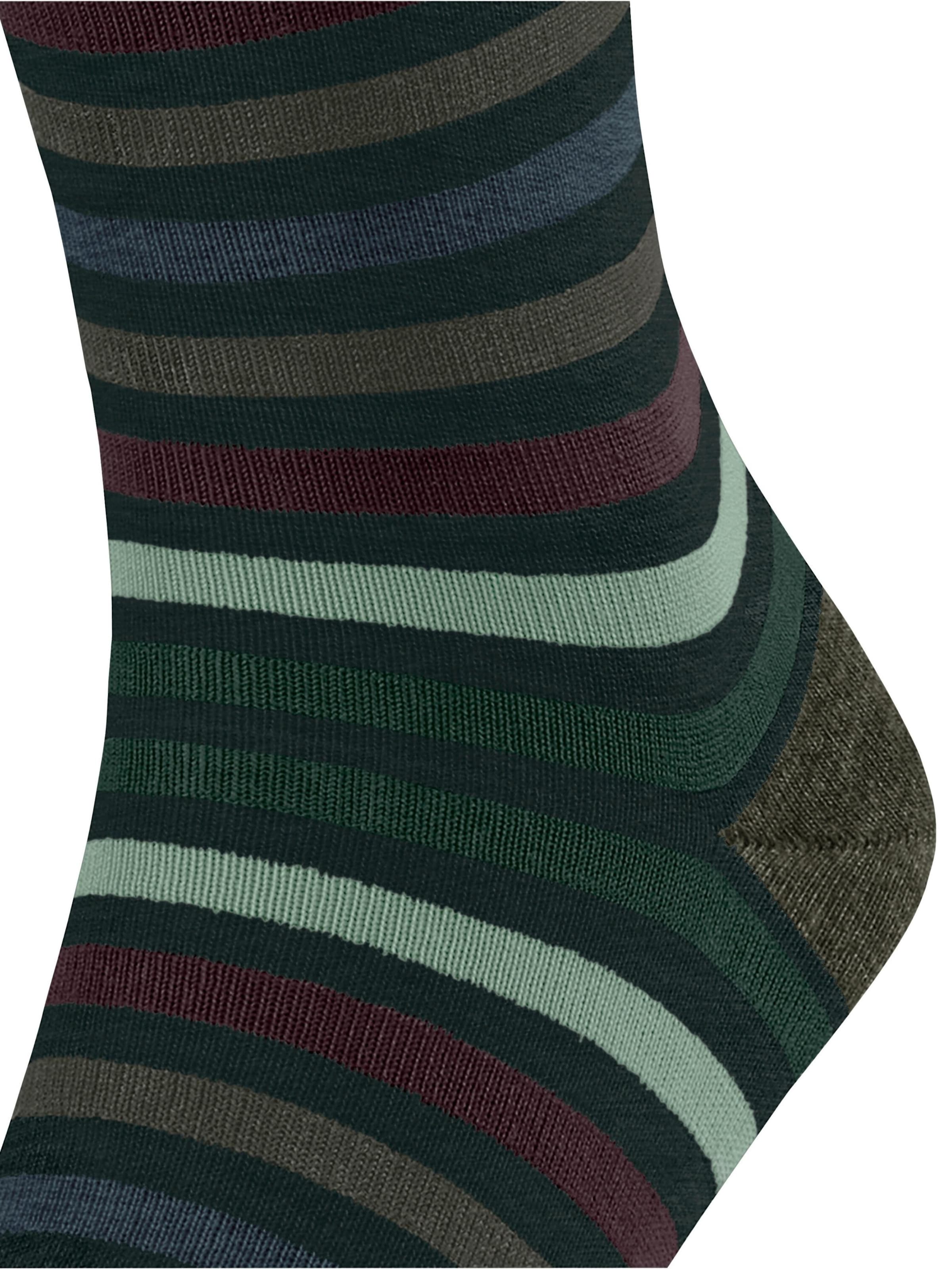 FALKE Socks 'Tinted Stripe' in Green