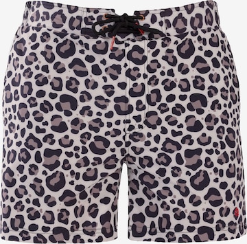 Frozen Cape Badeshorts RIBERA mit integrierter Kompressionsshort in Beige: Vorderseite