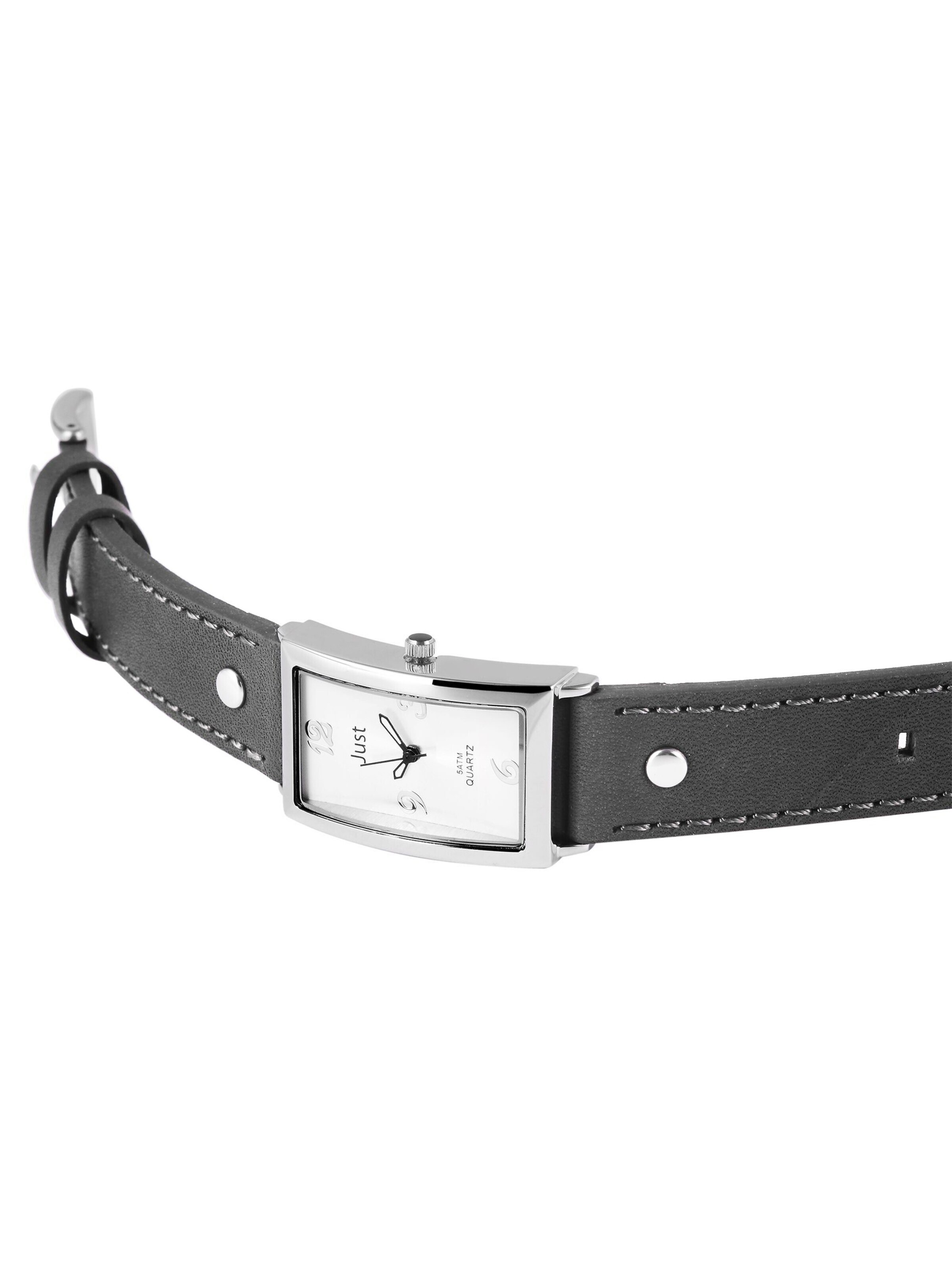 JUST Analog Watch 'silberfarbig, 5 ATM' in Grey