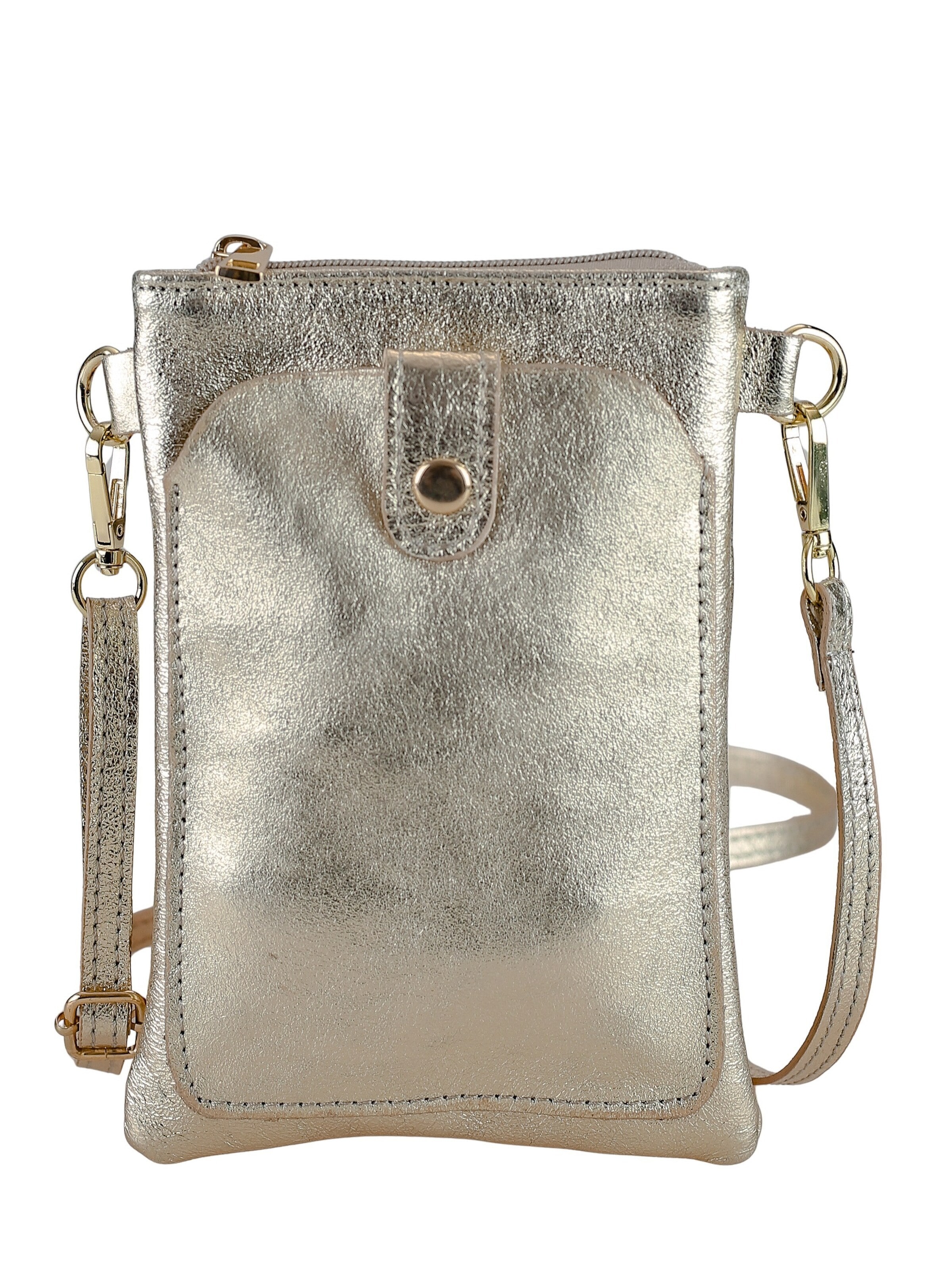 COLLEZIONE ALESSANDRO Umhängetasche 'PartyPal'‌‌‌‌‌‌‌‌‌ in Gold: Vorderseite