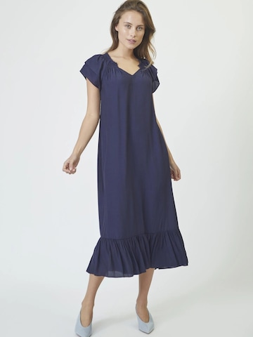 Robe 'Sunrise' co'couture en bleu