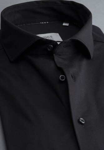 ETERNA Regular fit Button Up Shirt in Black