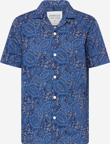 Springfield Regular fit Button Up Shirt in Blue: front