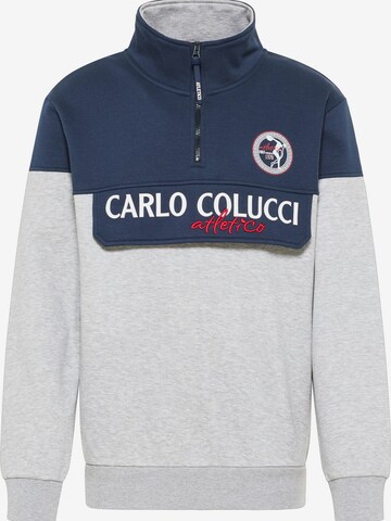 Carlo Colucci Sweatshirt 'De Pian' in Grijs: voorkant