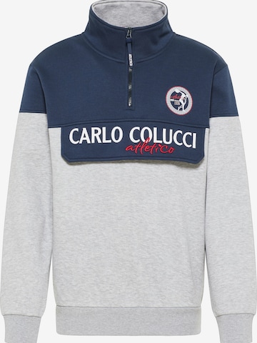 Carlo Colucci Sweatshirt 'De Pian' in Grijs: voorkant