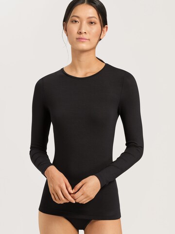 Hanro Longsleeve ' Soft Touch ' in Schwarz: predná strana