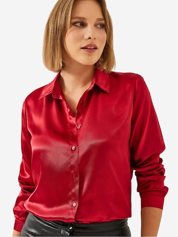 Camicia da donna di Bianco Lucci in rosso