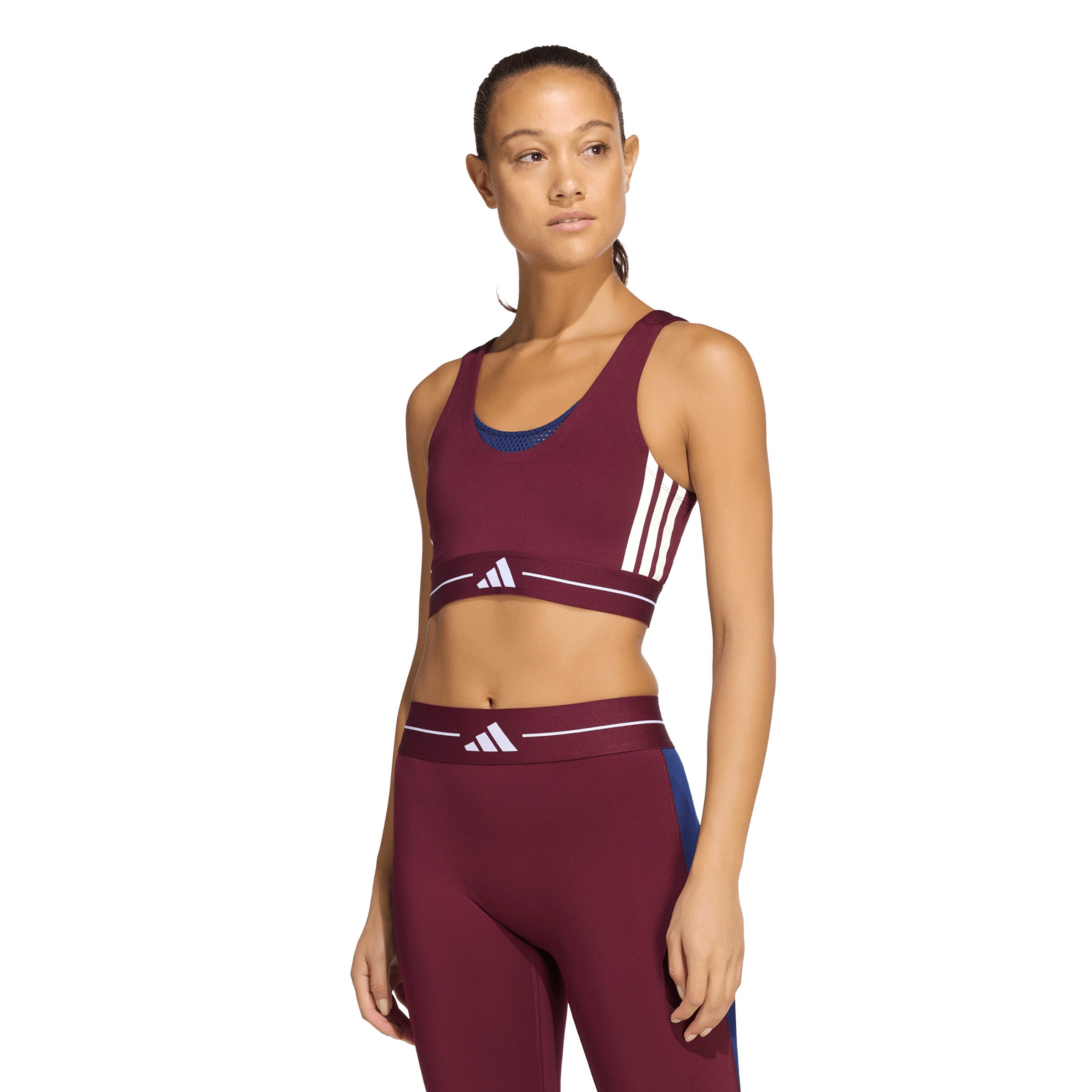 ADIDAS PERFORMANCE Bustier Sport-BH 'Hyperglam' in Rot: Vorderseite