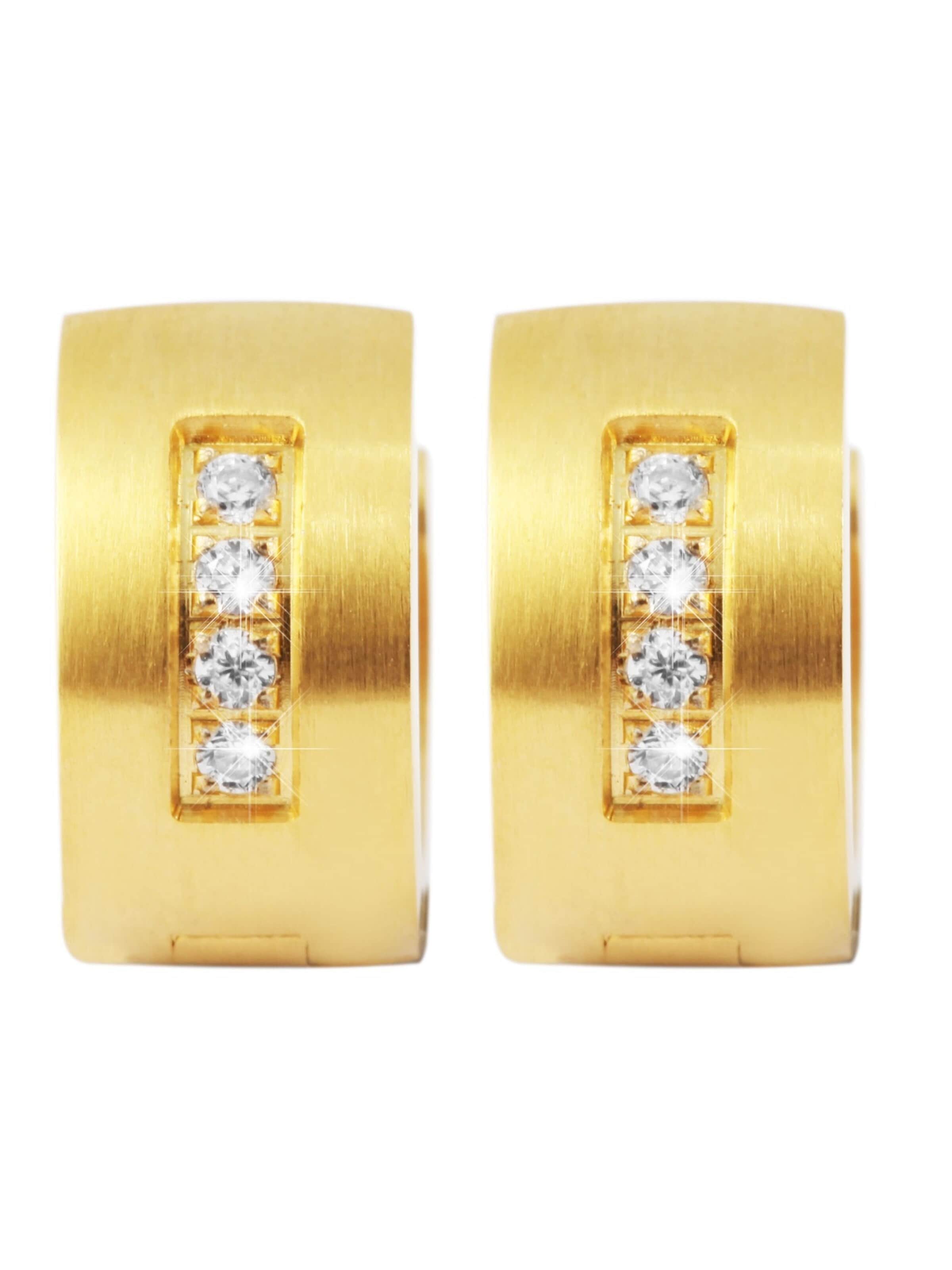 Akzent Earrings 'Serena, langlebig' in Gold: front