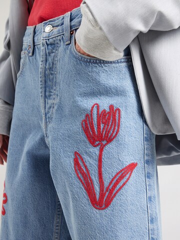 TOPSHOP Wide leg Τζιν σε μπλε
