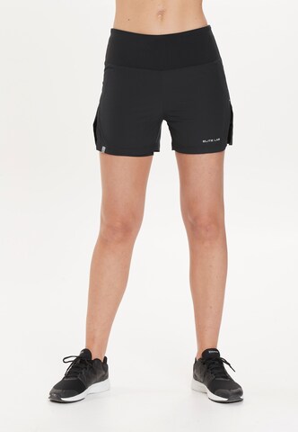 ELITE LAB Skinny Pants 'Run X1' in Black: front