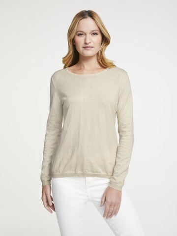 Pull-over heine en beige : devant