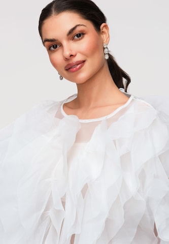 Ombre Blouse in White