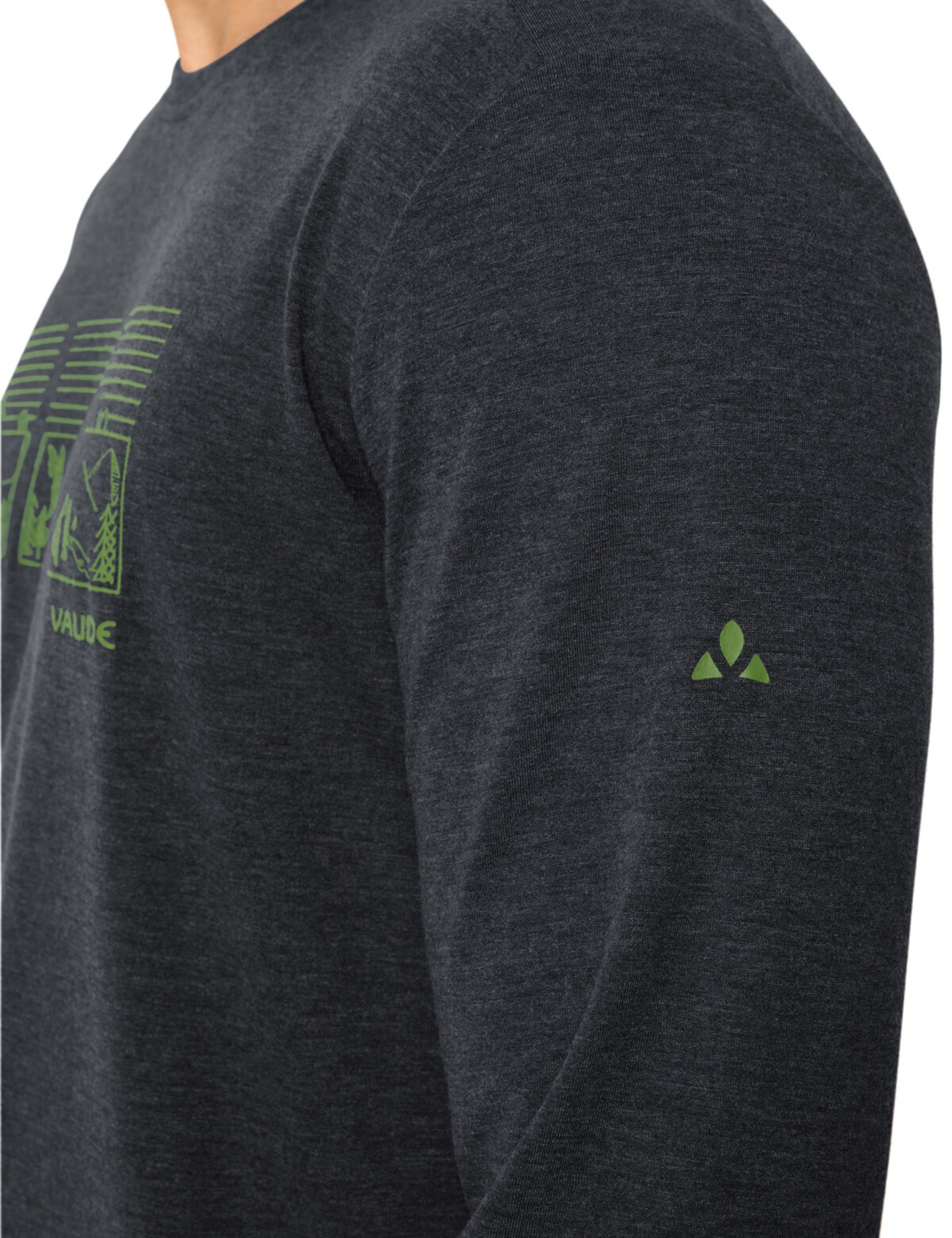 VAUDE Functioneel shirt 'Rosemoor III' in Zwart
