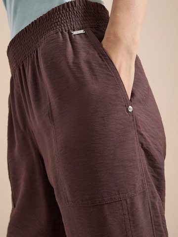CECIL Slim fit Trousers 'Chelsea' in Brown