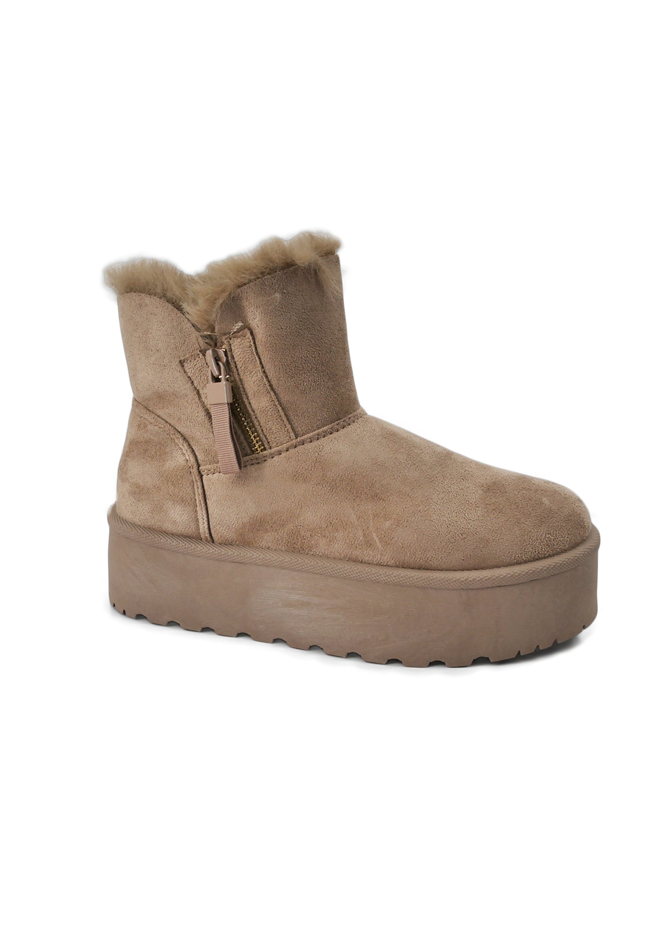 Elara Boots in Beige