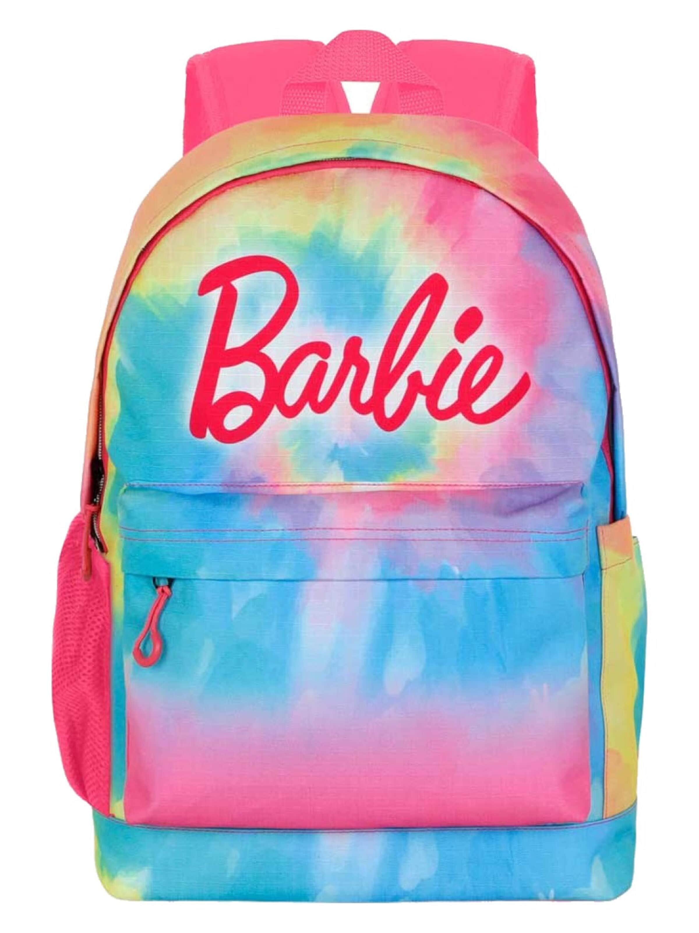 BARBIE Backpack 'Barbie Rugzak Meisjes Tie Dye 3 Vakken Premium Quality  Hoogte 44cm' in Mixed colours: front