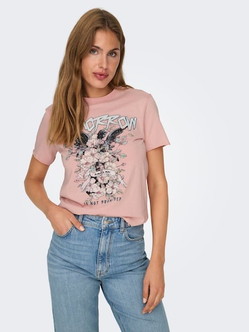 ONLY T-Shirt 'ONLLUCY' in Pink