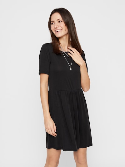 PIECES Kleid 'PCKAMALA SS DRESS NOOS BC' in schwarz, Modelansicht
