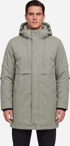 ALLTHEMEN Winter Coat 'Eishauch' in Grey: front
